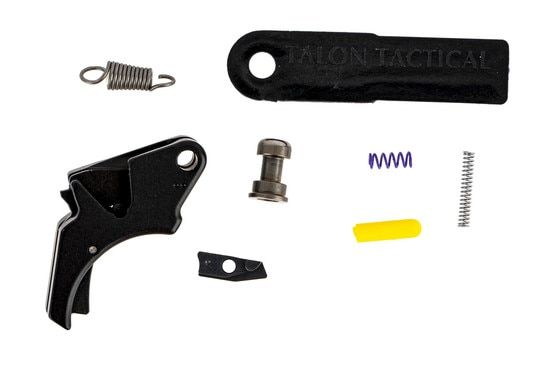 The Apex Tactical M&P Action Enhancement Aluminum Trigger and duty/carry kit is a drop in solution to improve your handgun